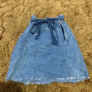 blue jean skirt!
